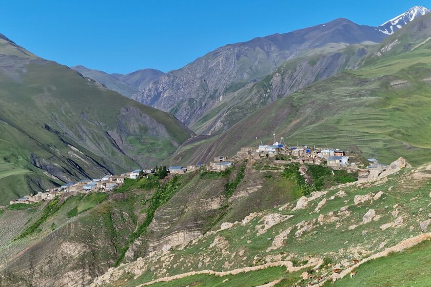 Mountain village Xinaliq in Azerbaijan